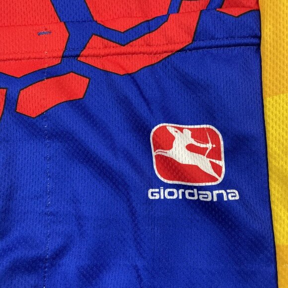 Giordana Cycling Jersey Men’s S 1/2 Zip Short Sleeve Biking Pockets Sponsors - Picture 3 of 9